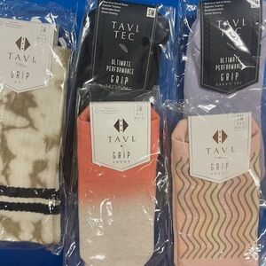 Gradient Orange & White Grip Socks